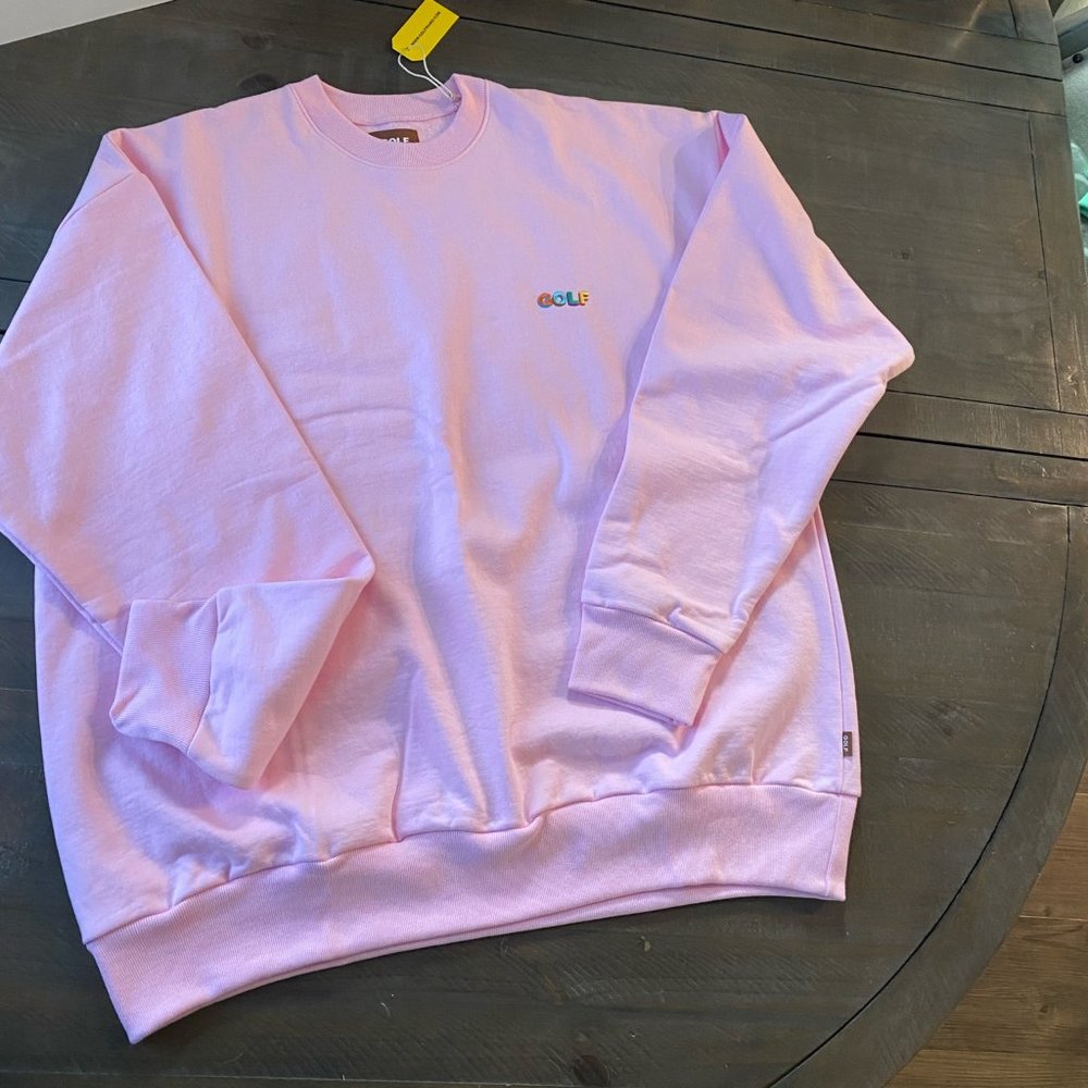 Golf Wang Multi Color 3D mini Logo Crewneck - Pink Mens XXL